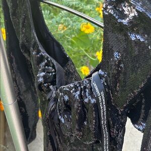 Black Sequin Sleeveless dress